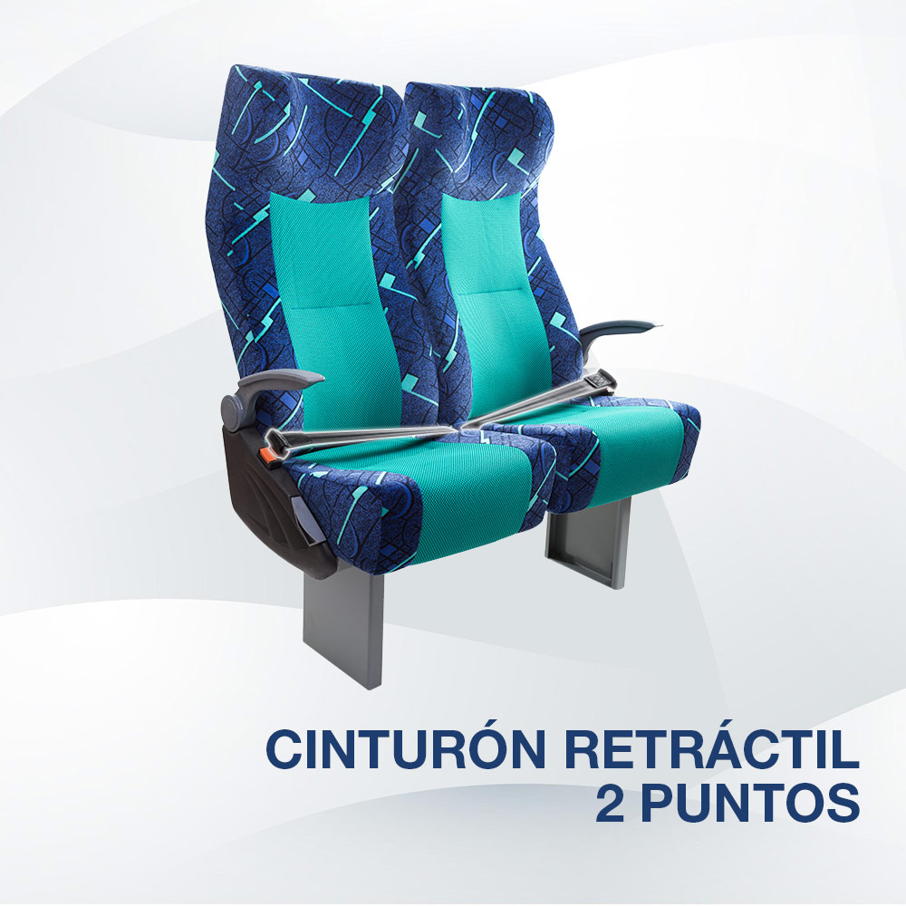 Cinturón retráctil 2 puntos