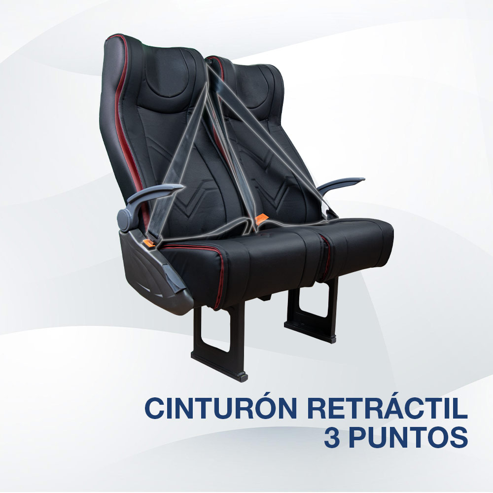 Cinturón retráctil 3 puntos